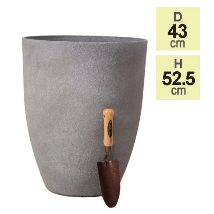 H52cm Volcanic Grey Planter - By Primrose™ 3 H52cm Volcanic Grey Planter - By Primrose™ - Image 3