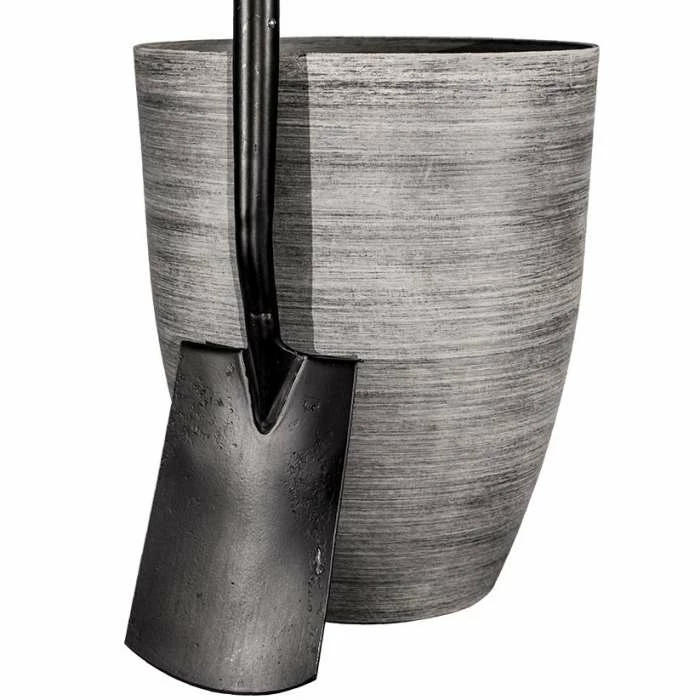 53cm Grey Cortina Stone Cone Planter - By Primrose™ 3 53cm Grey Cortina Stone Cone Planter - By Primrose™ - Image 3