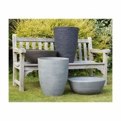 53cm Grey Cortina Stone Cone Planter - By Primrose™ 10 53cm Grey Cortina Stone Cone Planter - By Primrose™ -Cheap PLANTERS Store PP7851 add image 4 a428
