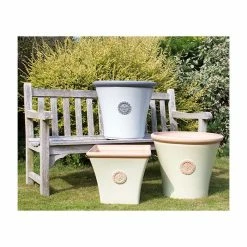 56cm Tuscan Round Planter in White with Grey 19 56cm Tuscan Round Planter in White with Grey -Cheap PLANTERS Store PP7854 add image 7 e1ed
