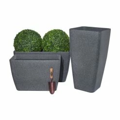 75cm Stone Effect Trough in Baltic Grey - By Primrose™ -Cheap PLANTERS Store PP7860 add image 4 0bdf