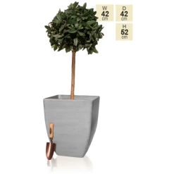 52cm Grey Cortina Stone Effect Square Planter - By Primrose™ 9 52cm Grey Cortina Stone Effect Square Planter - By Primrose™ -Cheap PLANTERS Store PP7868 main image b6e5