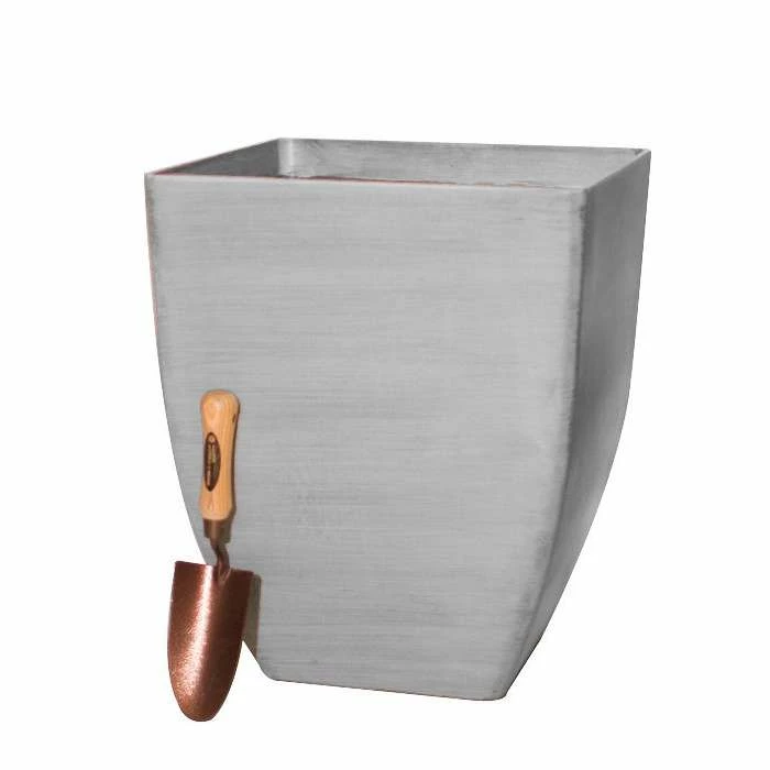 52cm Grey Cortina Stone Effect Square Planter - By Primrose™ 1 52cm Grey Cortina Stone Effect Square Planter - By Primrose™