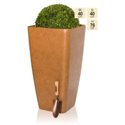 76cm Aged Rust Flared Square Planter - By Primrose™ -Cheap PLANTERS Store PP7871 main image 111d