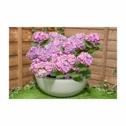 55cm Stone Effect Bowl Planter In White - By Primrose™ -Cheap PLANTERS Store PP7877 add image 2 3328