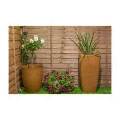 55cm Aged Rust Effect Bowl Planter - By Primrose™ -Cheap PLANTERS Store PP7879 add image 2 04f1