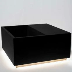 92cm Black Fibrecotta Square Planter with LED Lights -Cheap PLANTERS Store PP7921 add image 4 07d5