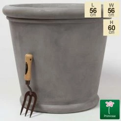 50cm Classic Rim Concrete Round Planter - Medium