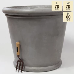 60cm Classic Rim Concrete Round Planter - Large -Cheap PLANTERS Store PP7954 main image 345f