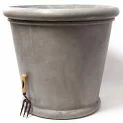 72cm Classic Rim Concrete Round Planter - Extra Large