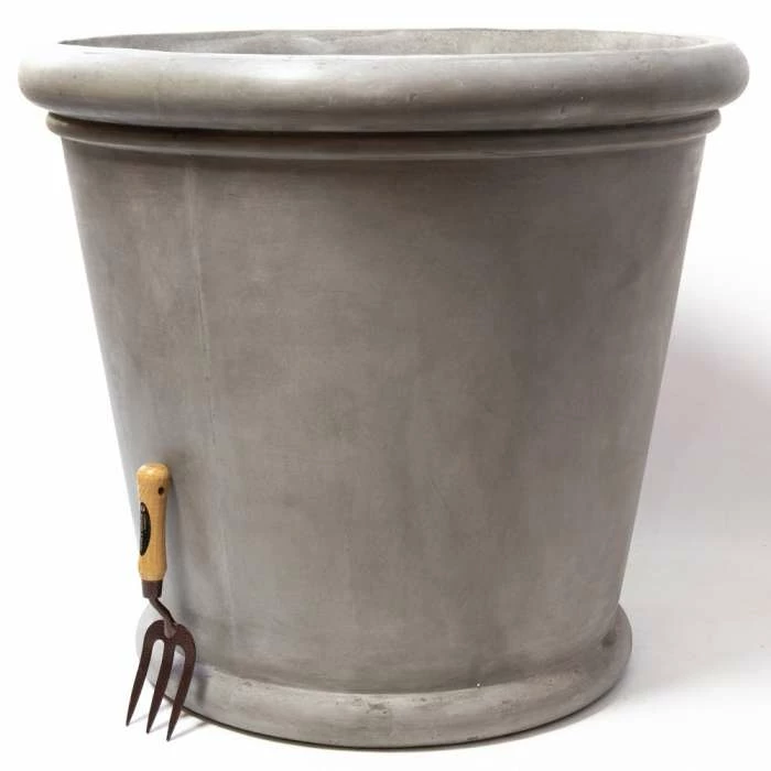 72cm Classic Rim Concrete Round Planter - Extra Large 1 72cm Classic Rim Concrete Round Planter - Extra Large