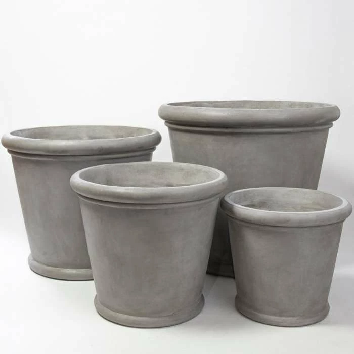 72cm Classic Rim Concrete Round Planter - Extra Large 5 72cm Classic Rim Concrete Round Planter - Extra Large - Image 5