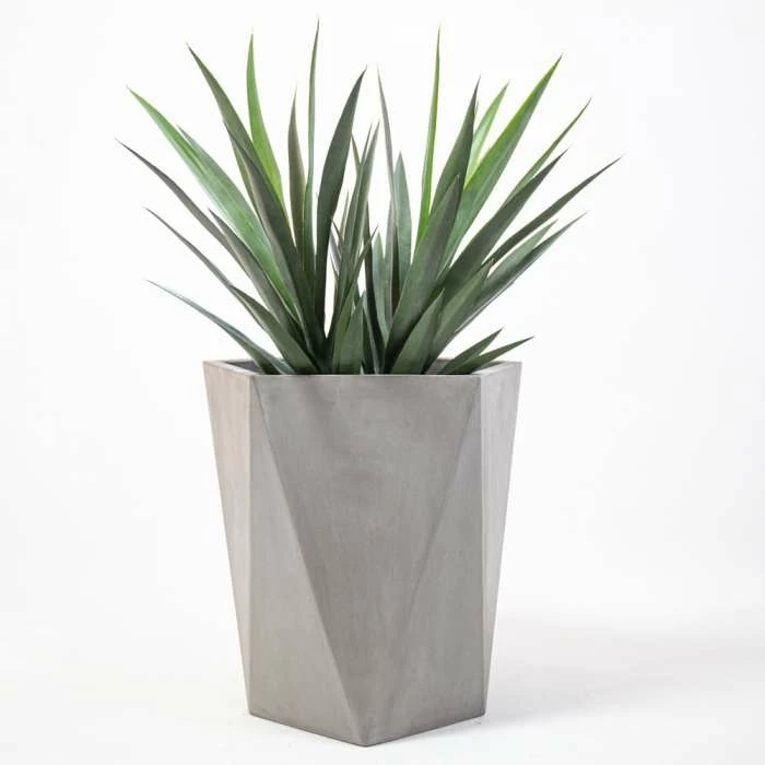 50cm Geometric Style Concrete Pentagon Planter 3 50cm Geometric Style Concrete Pentagon Planter - Image 3