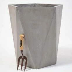 50cm Geometric Style Concrete Pentagon Planter 8 50cm Geometric Style Concrete Pentagon Planter -Cheap PLANTERS Store PP7957 add image 2 e437