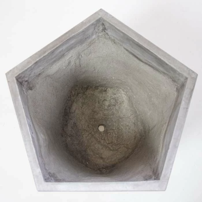 50cm Geometric Style Concrete Pentagon Planter 2 50cm Geometric Style Concrete Pentagon Planter - Image 2