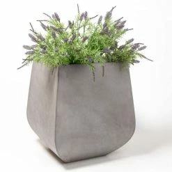 65cm Oslo Rounded Base Concrete Square Planter -Cheap PLANTERS Store PP7958 add image 2 3942