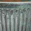 40cm Linear Jade Glazed Ceramic Bowl Planter - Large