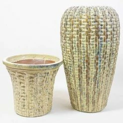 46cm Manchester Weave Effect Ceramic Urn Planter -Cheap PLANTERS Store PP7999 add image 5 7373