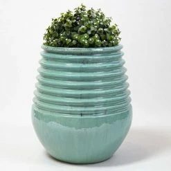 50cm Glazed Blue Ceramic Planter 9 50cm Glazed Blue Ceramic Planter -Cheap PLANTERS Store PP8000 add image 2 21e6