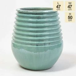 50cm Glazed Blue Ceramic Planter 13 50cm Glazed Blue Ceramic Planter -Cheap PLANTERS Store PP8000 main image 5d3c