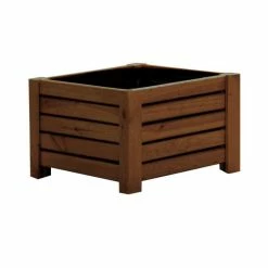 38cm Brown Wooden Cube Patio Planter 10 38cm Brown Wooden Cube Patio Planter -Cheap PLANTERS Store PP8013 add image 3 dec9