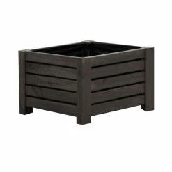 38cm Grey Wooden Cube Patio Planter -Cheap PLANTERS Store PP8014 add image 3 0c3a