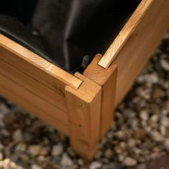 40cm Natural Wooden Cube Patio Planter -Cheap PLANTERS Store PP8018 add image 1 1b45