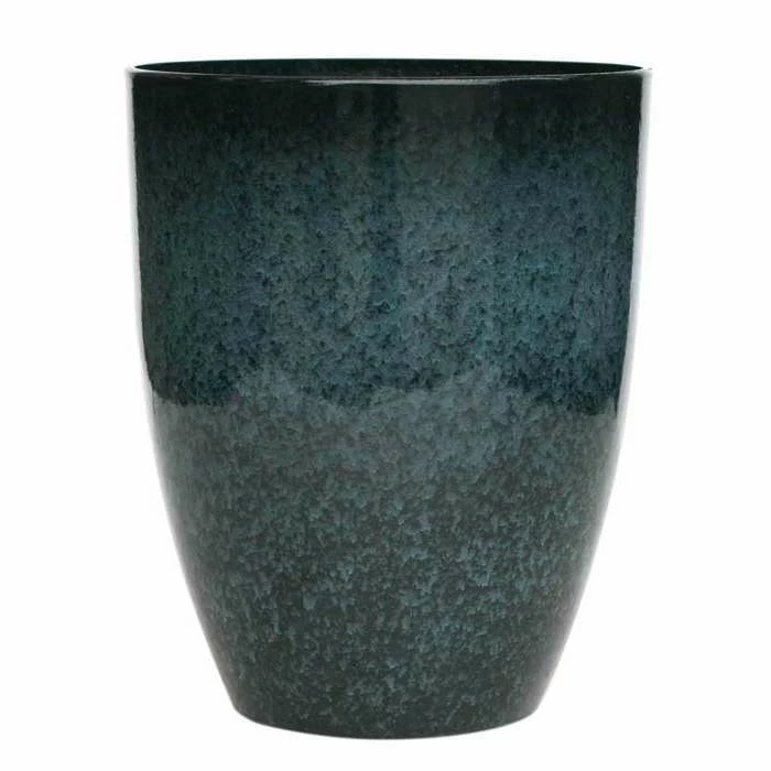 53cm Tall Round Planter in Dark Green 1 53cm Tall Round Planter in Dark Green