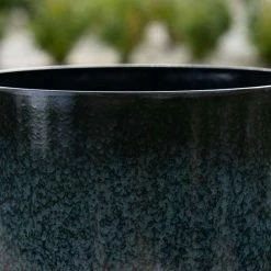 53cm Tall Round Planter in Dark Green 9 53cm Tall Round Planter in Dark Green -Cheap PLANTERS Store PP80BLKL PP80BLKM 3 b158