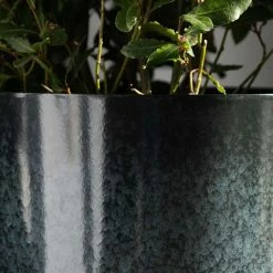 43cm Tall Round Planter in Dark Green 8 43cm Tall Round Planter in Dark Green -Cheap PLANTERS Store PP80BLKM 1 21f2