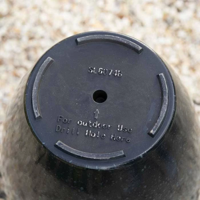 43cm Tall Round Planter in Dark Green 6 43cm Tall Round Planter in Dark Green - Image 6