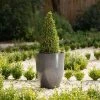 53cm Tall Round Planter in Grey