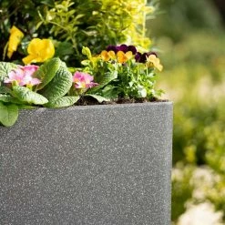 43cm Cube Planter in Black -Cheap PLANTERS Store PP81BLKM PP81BLKS 2 087c