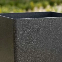 43cm Cube Planter in Black -Cheap PLANTERS Store PP81BLKM PP81BLKS 4 82fb