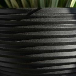 41cm Round Planter Pot in Black 10 41cm Round Planter Pot in Black -Cheap PLANTERS Store PP82BLKM indoor4 402d