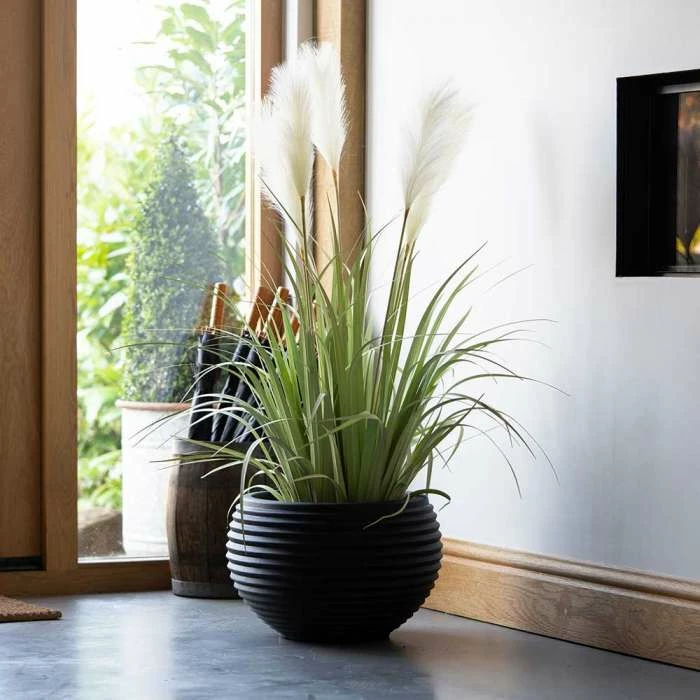 41cm Round Planter Pot in Black 1 41cm Round Planter Pot in Black