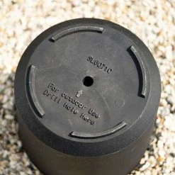 28cm Cylinder Planter in Black -Cheap PLANTERS Store PP83BLKS bottom 0057