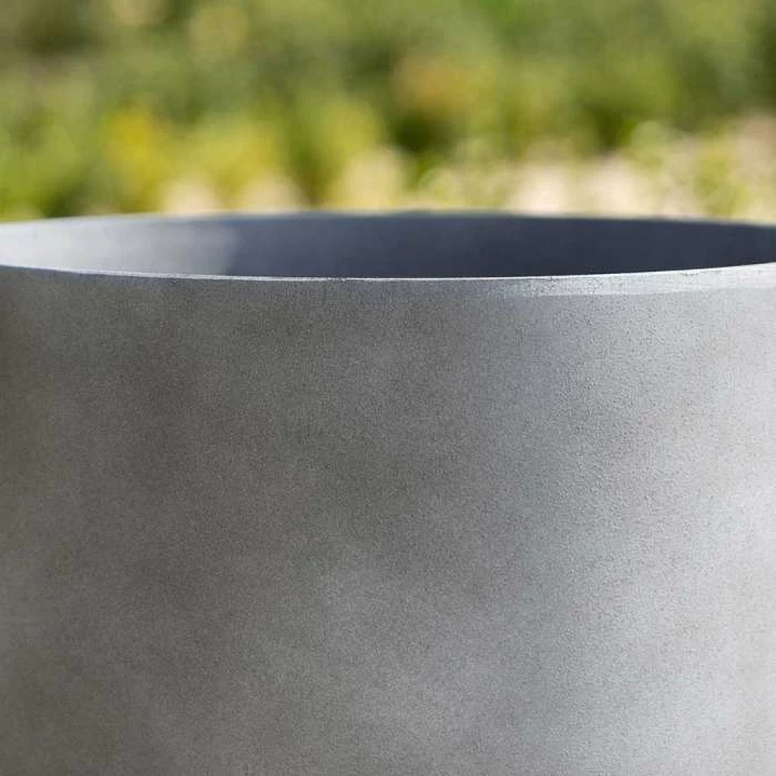 43cm Cylinder Planter in Grey 5 43cm Cylinder Planter in Grey - Image 5