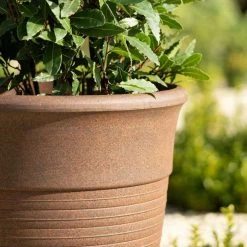 49cm Tall Round Planter in Rust -Cheap PLANTERS Store PP88RSTL PP88RSTM 2 663e