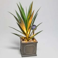 Set of Three Solar Powered LED Planter Stake Lights -Cheap PLANTERS Store PP9030 add image 1 b1ed