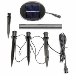 Set of Three Solar Powered LED Planter Stake Lights -Cheap PLANTERS Store PP9030 add image 2 6d0a