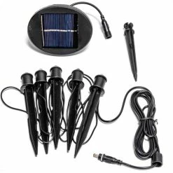 Set of Five Solar Powered LED Planter Stake Lights -Cheap PLANTERS Store PP9031 add image 2 5640