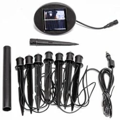 Set of Seven Solar Powered LED Planter Stake Lights -Cheap PLANTERS Store PP9032 add image 3 2d58