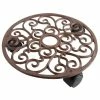 Cast Iron Round Garden Pot Mover/Trolley - 29cm (11.4in)