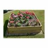 243 Litres - Wooden Timber Raised Square Grow Bed 2-Tier - 90cm² (H30cm)
