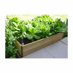 81 Litres - Wooden Timber Raised Rectangular Grow Bed Single Tier - 90cm x 60cm (H15cm) -Cheap PLANTERS Store PP9940 add image 1 0a0a