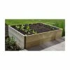 81 Litres - Wooden Timber Raised Rectangular Grow Bed Single Tier - 90cm x 60cm (H15cm)