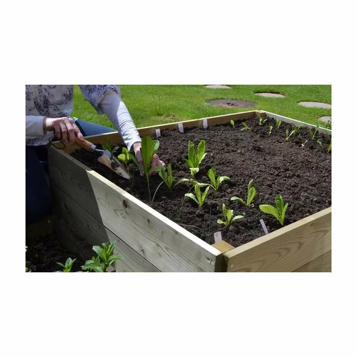 162 Litres - Wooden Timber Raised Rectangular Grow Bed Single Tier - 120cm x 90cm (H15cm) 4 162 Litres - Wooden Timber Raised Rectangular Grow Bed Single Tier - 120cm x 90cm (H15cm) - Image 4