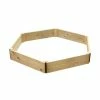 Wooden Timber Raised Hexagon Grow Bed Single Tier - D120cm (H15cm)