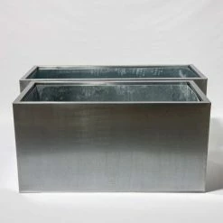 120cm Zinc Galvanised Silver Trough -Cheap PLANTERS Store PP9998 add image 4 6cdf